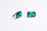 High Green Tourmaline Cufflinks