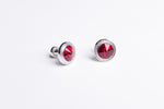 Fire Opal Round Cufflinks