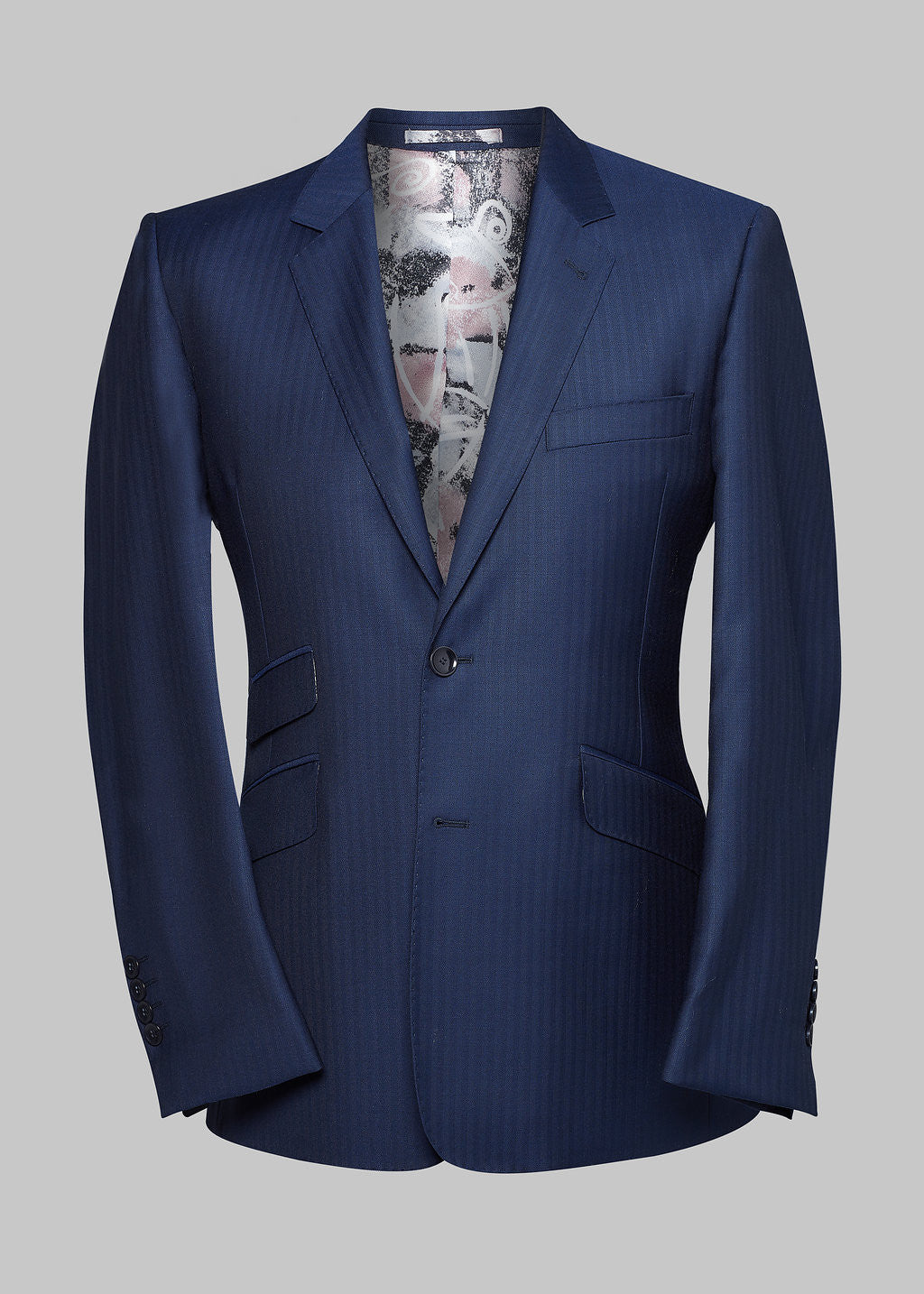 The Addison Royal Blue with Textured Stripe